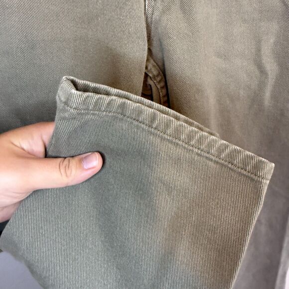 Lauren Ralph Lauren Pants Womens Tan Khaki Denim Mom Jeans Minimal Modern Size 6 - Picture 8 of 11